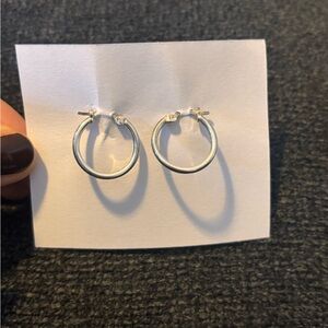 3/4 “ 925 Sterling Silver Hoops.